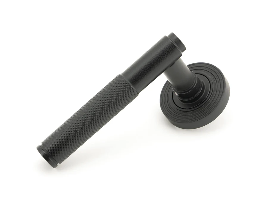 FTA 45681 PEWTER BROMPTON LEVER ON ROSE SET (BEEHIVE)