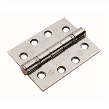 BUTT HINGE GRADE 13 (316GR) BALL BEARING 102 X 76MM SATIN STAINLESS STEEL (PAIR)