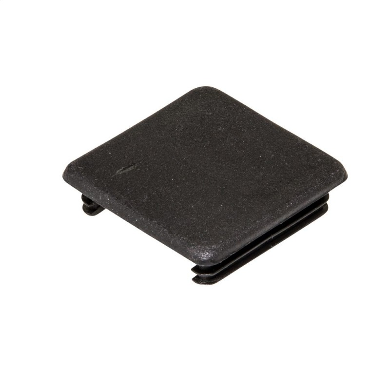 CHANNEL END CAP - BLACK PVC 41MM