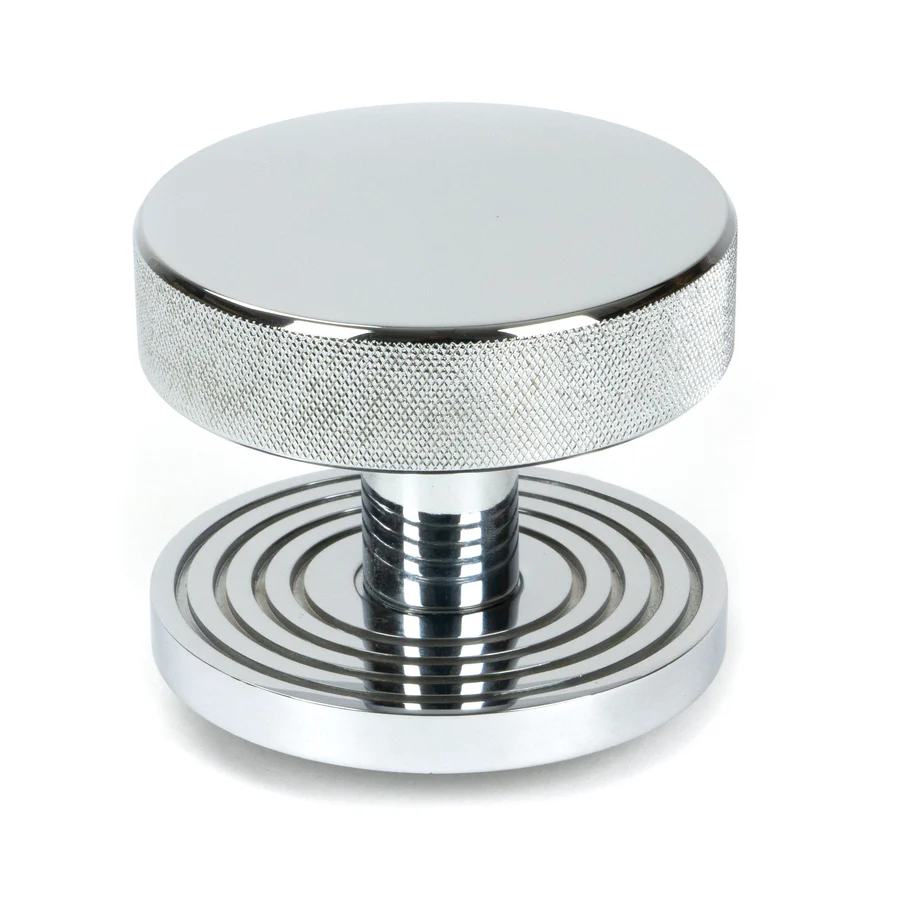 FTA 46780 POLISHED CHROME BROMPTON MORTICE/RIM KNOB SET (BEEHIVE)