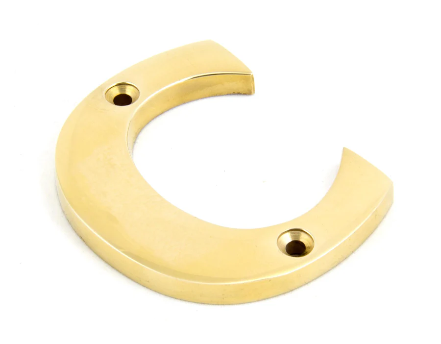 FTA 83801C POLISHED BRASS LETTER C