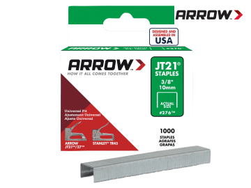 STAPLES - ARROW JT21 T27 10MM (PACK OF 1000)