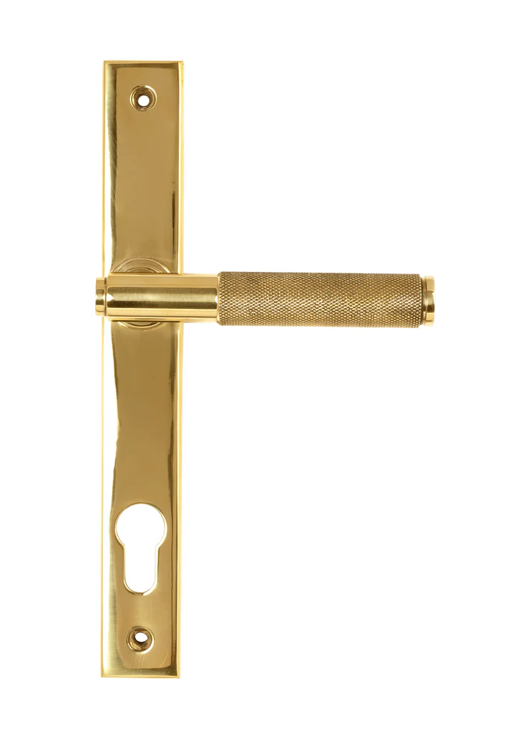 FTA 50604 POLISHED BRASS BROMPTON SLIMLINE LEVER ESPAG. LOCK SET