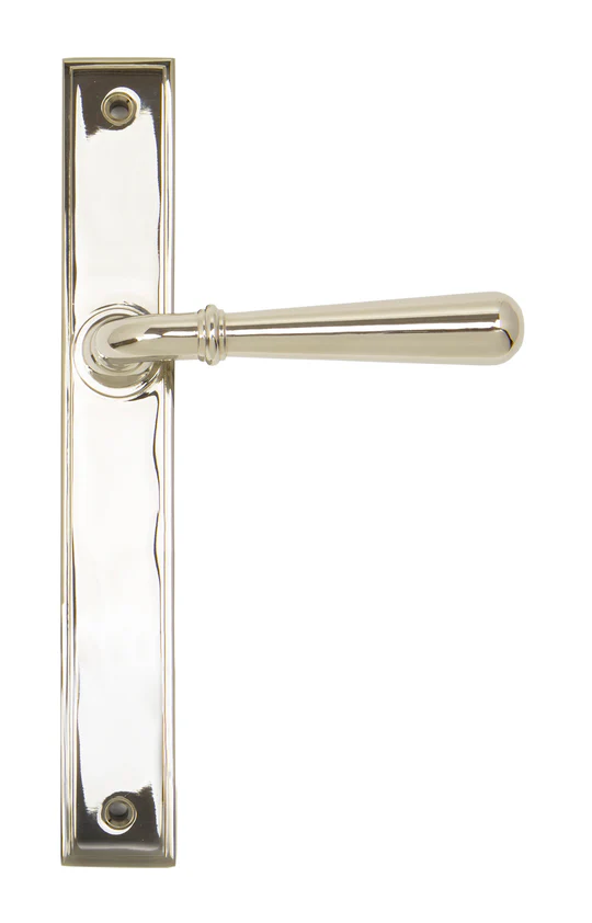 FTA 45430 POLISHED NICKEL NEWBURY SLIMLINE LEVER LATCH SET