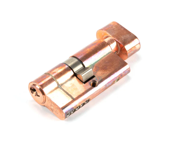 FTA 45841 POLISHED BRONZE 30/30 5PIN EURO CYLINDER/THUMBTURN