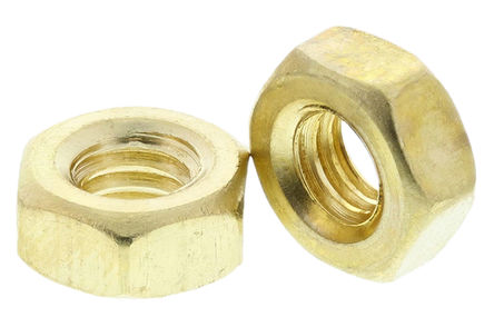 HEXAGON FULL NUT - BRASS M 3 