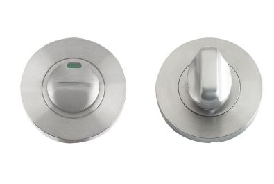 BATHROOM TURN & RELEASE (WITH INDICATOR) 52MM SATIN STAINLESS STEEL