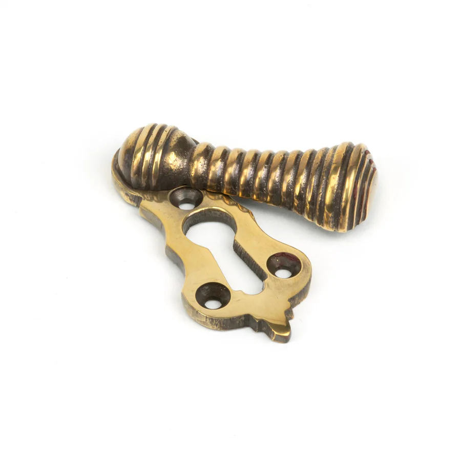 FTA 83817 AGED BRASS BEEHIVE ESCUTCHEON