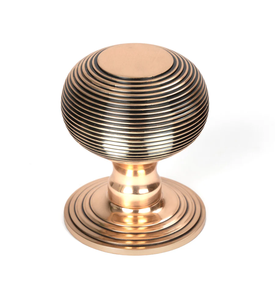 FTA 46658 POLISHED BRONZE BEEHIVE CENTRE DOOR KNOB