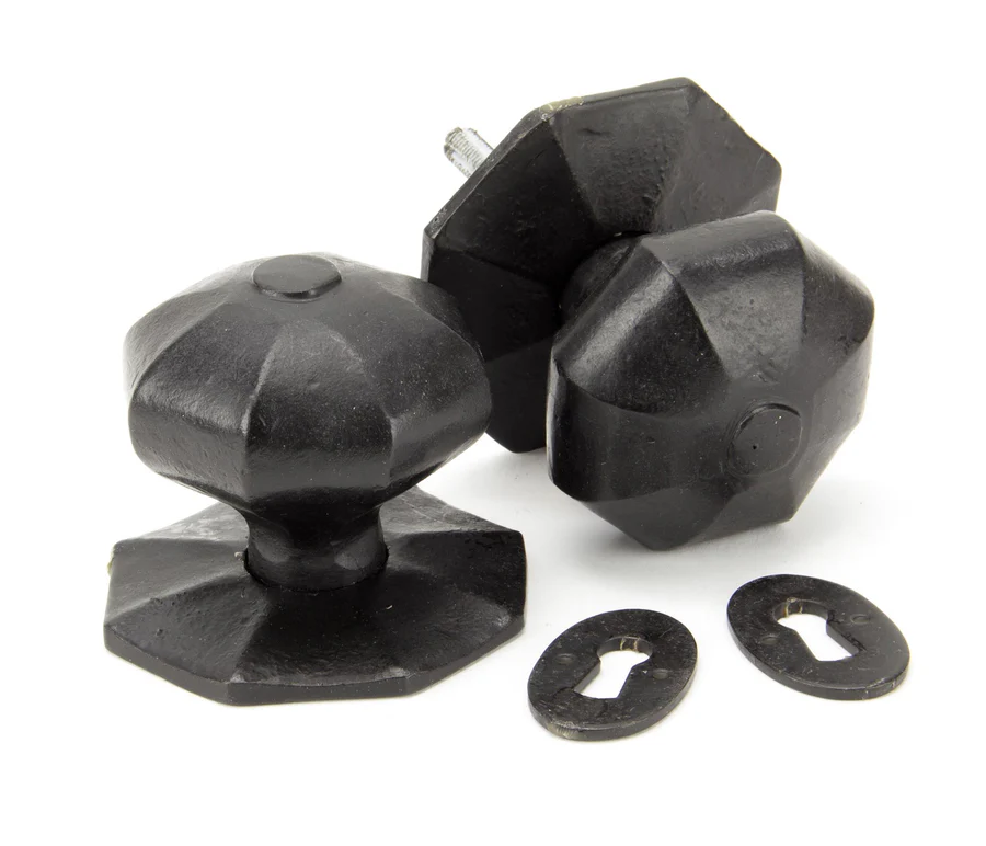 FTA 91499 EXTERNAL BEESWAX LARGE OCTAGONAL MORTICE/RIM KNOB SET