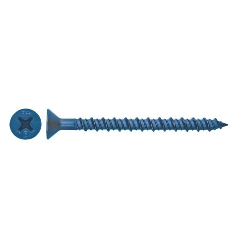 BLUE CONCRETE SCREW - CSK 6.3 X 125MM 