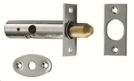 DOOR SECURITY BOLT/RACKBOLT 85MM (57MM CENTRES) SATIN CHROME