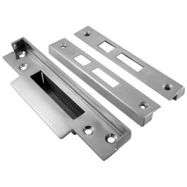 BRITISH STANDARD 5-LEVER SASHLOCK 13MM (1/2") REBATE KIT SATIN STAINLESS STEEL
