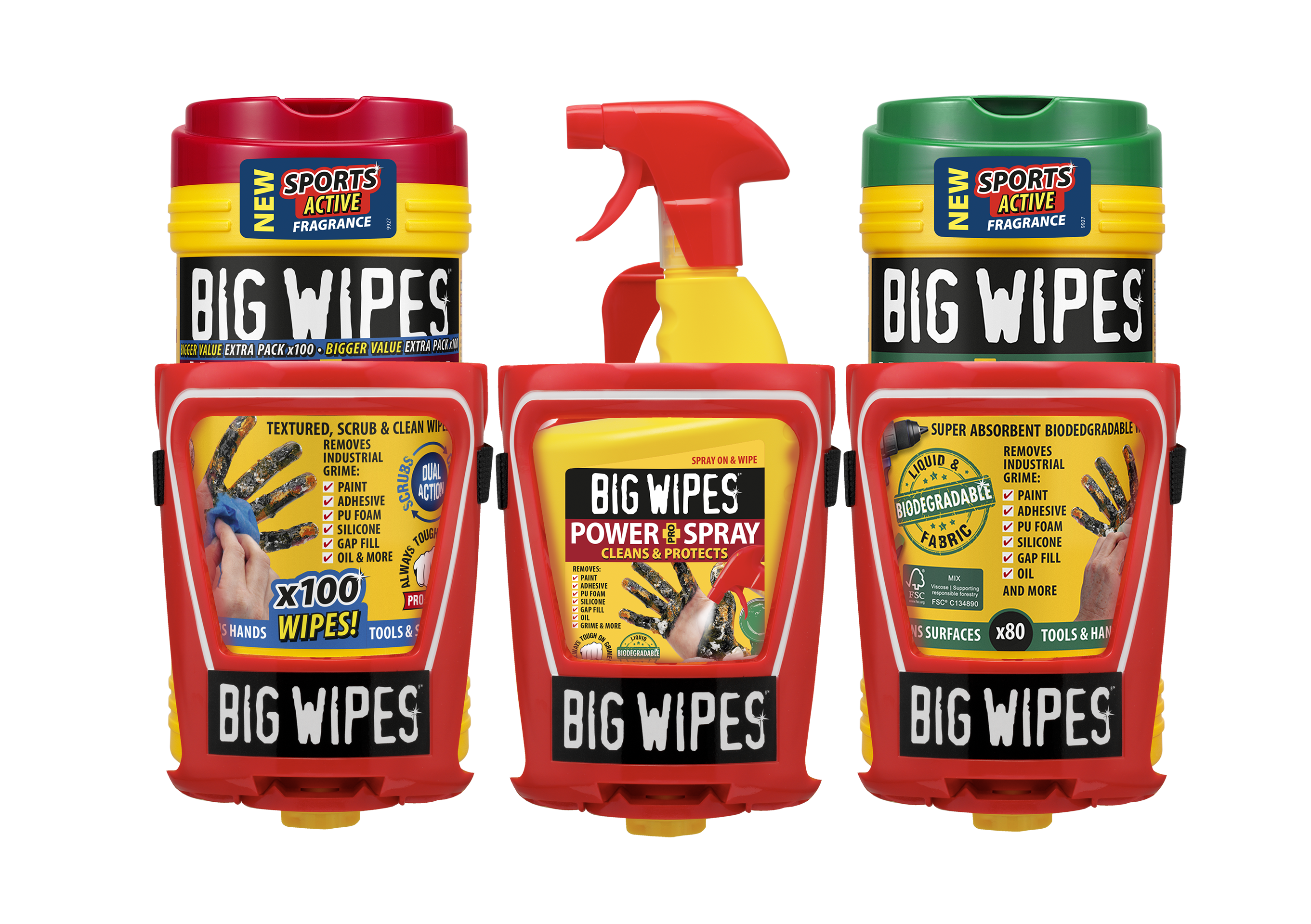 BIG WIPES VAN/WALL BRACKET SMALL TUB AND SPRAY HOLDER (THE CAGE) 
