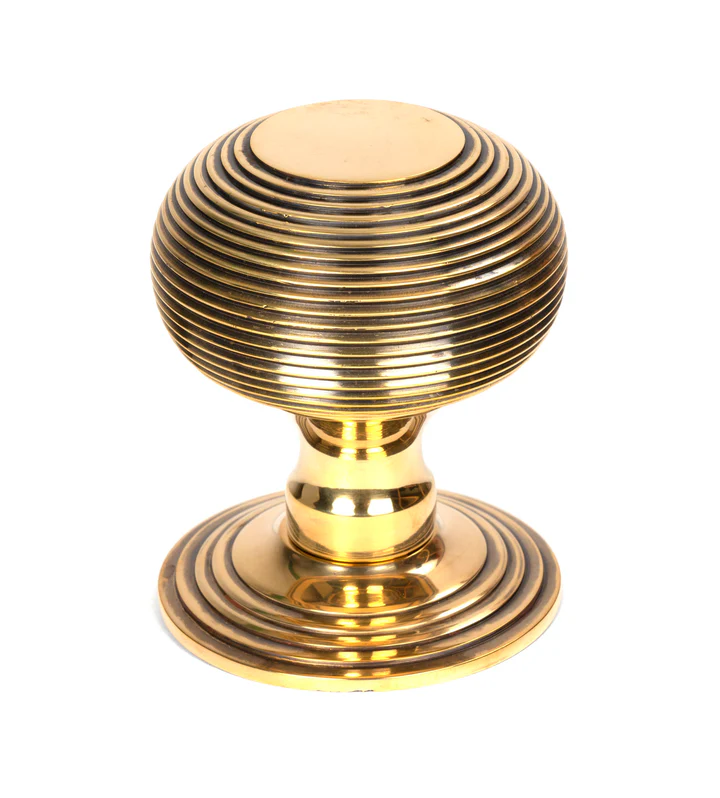FTA 46654 AGED BRASS BEEHIVE CENTRE DOOR KNOB