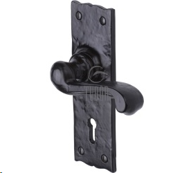 SHROPSHIRE LEVER BATHROOM SET BLACK ANTIQUE