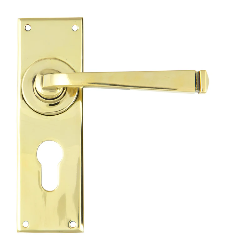 FTA 90370 AGED BRASS AVON LEVER EURO LOCK SET