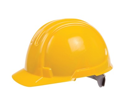 OX STANDARD UNVENTED SITE HARD HAT/SAFETY HELMET YELLOW