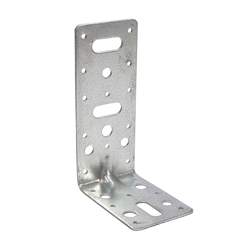 REINFORCED ANGLE BRACKET - GALVANISED 150 X 90 X 2.5MM (X 60MM WIDE)