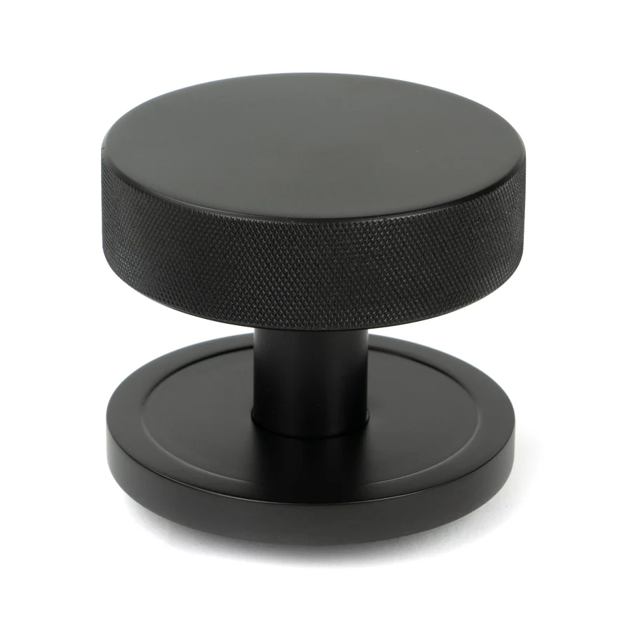 FTA 46786 AGED BRONZE BROMPTON MORTICE/RIM KNOB SET (PLAIN)