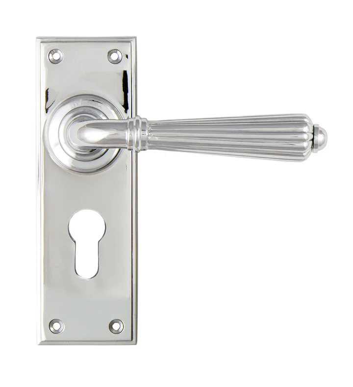 FTA 45319 POLISHED CHROME HINTON LEVER EURO LOCK SET